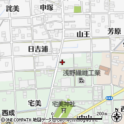 愛知県一宮市西大海道東光寺7周辺の地図