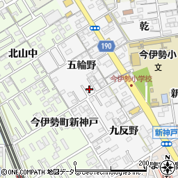 愛知県一宮市今伊勢町新神戸五輪野25-5周辺の地図