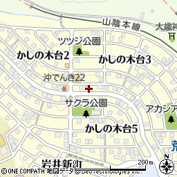 京都府福知山市かしの木台周辺の地図