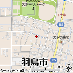 岐阜県羽島市正木町新井253周辺の地図