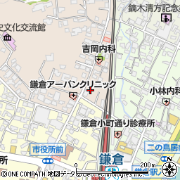 神奈川県鎌倉市扇ガ谷1丁目8-10周辺の地図