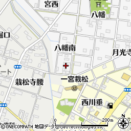 愛知県一宮市時之島八幡南周辺の地図