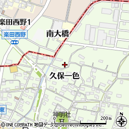 愛知県小牧市久保一色1590-17周辺の地図