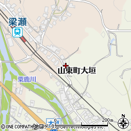 兵庫県朝来市山東町大垣423周辺の地図