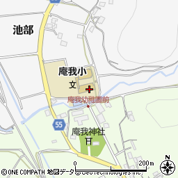 福知山市立庵我小学校周辺の地図