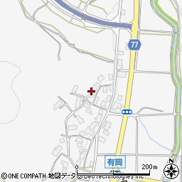 京都府綾部市有岡町若宮周辺の地図
