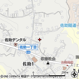 神奈川県鎌倉市佐助1丁目14-2周辺の地図