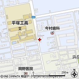 神奈川県平塚市黒部丘7-32周辺の地図