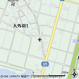 岐阜県大垣市大外羽1丁目170周辺の地図