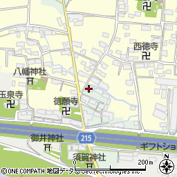 岐阜県養老郡養老町安久周辺の地図