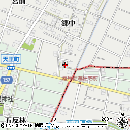 愛知県江南市安良町郷中267周辺の地図
