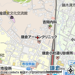 日本キリスト教会鎌倉栄光教会周辺の地図