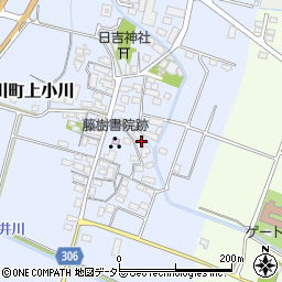 滋賀県高島市安曇川町上小川215周辺の地図