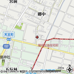 愛知県江南市安良町郷中266周辺の地図