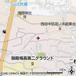 静岡県御殿場市二枚橋周辺の地図