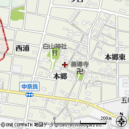 愛知県江南市中奈良町本郷98周辺の地図