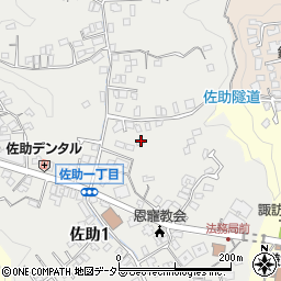 神奈川県鎌倉市佐助1丁目14-1周辺の地図