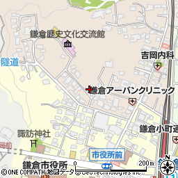 神奈川県鎌倉市扇ガ谷1丁目6-1周辺の地図