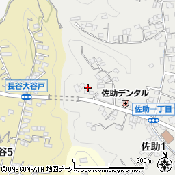 神奈川県鎌倉市佐助1丁目18周辺の地図