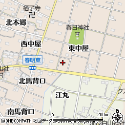 愛知県一宮市春明東中屋48周辺の地図