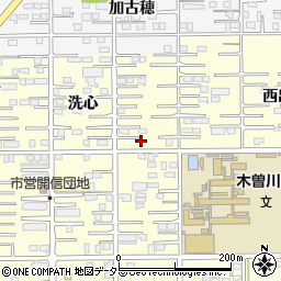 愛知県一宮市開明洗心28周辺の地図