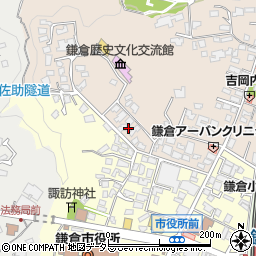 神奈川県鎌倉市扇ガ谷1丁目2周辺の地図
