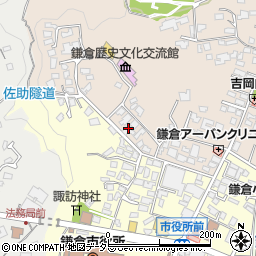 神奈川県鎌倉市扇ガ谷1丁目2-8周辺の地図