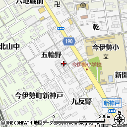 愛知県一宮市今伊勢町新神戸五輪野27周辺の地図
