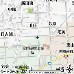 愛知県一宮市西大海道東光寺26周辺の地図