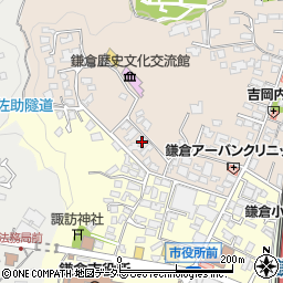 神奈川県鎌倉市扇ガ谷1丁目2-21周辺の地図