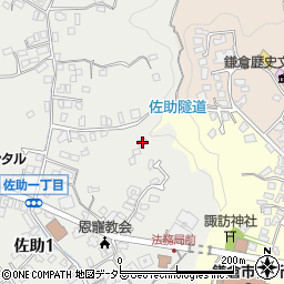 神奈川県鎌倉市佐助1丁目14-25周辺の地図