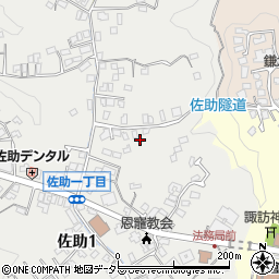 神奈川県鎌倉市佐助1丁目14-21周辺の地図