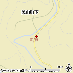 京都府南丹市美山町下宮代周辺の地図