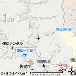 神奈川県鎌倉市佐助1丁目14-16周辺の地図