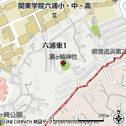 瀬ヶ崎神社周辺の地図
