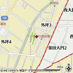 愛知県丹羽郡大口町外坪3丁目156周辺の地図