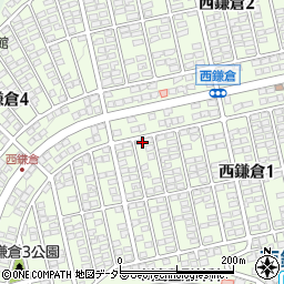 神奈川県鎌倉市西鎌倉周辺の地図