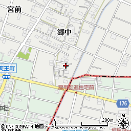 愛知県江南市安良町郷中248周辺の地図