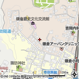 神奈川県鎌倉市扇ガ谷1丁目6-5周辺の地図