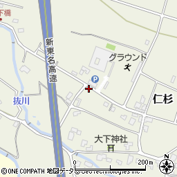 静岡県御殿場市仁杉134-5周辺の地図