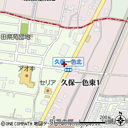 愛知県小牧市久保一色823周辺の地図