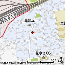 神奈川県平塚市黒部丘24周辺の地図