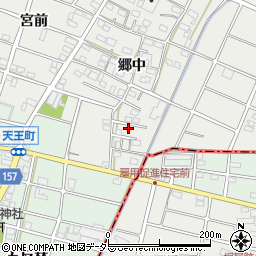 愛知県江南市安良町郷中254周辺の地図