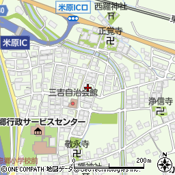 滋賀県米原市三吉1121周辺の地図