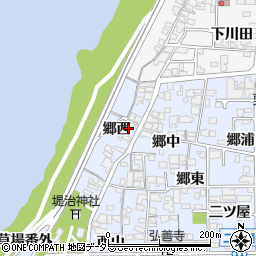 愛知県一宮市小信中島郷西周辺の地図