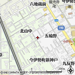 愛知県一宮市今伊勢町新神戸五輪野2周辺の地図