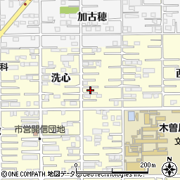 愛知県一宮市開明洗心30-10周辺の地図