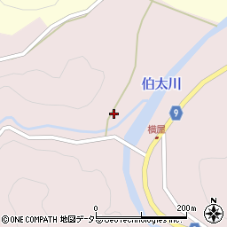島根県安来市伯太町横屋843周辺の地図