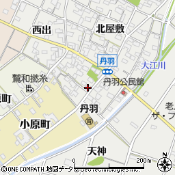 愛知県一宮市丹羽南屋敷周辺の地図