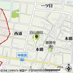 愛知県江南市中奈良町本郷108周辺の地図